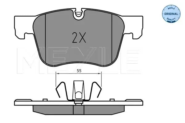 Set placute frana disc, Citroen, Opel, Peugeot, Toyota, 182x116x82 mm, Meyle 0252583417