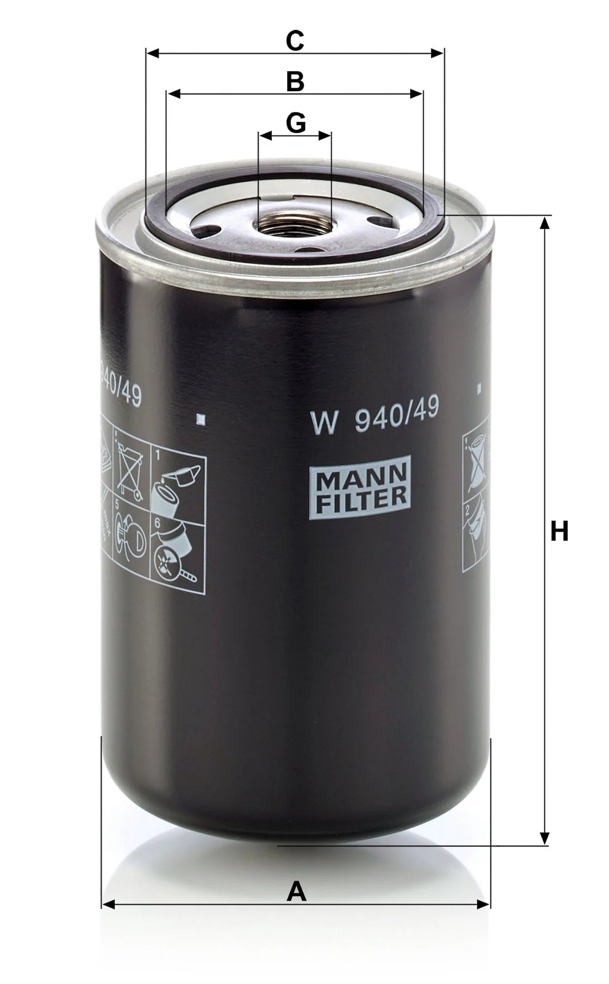 Filtru Ulei Mann-Filter - W 940/49