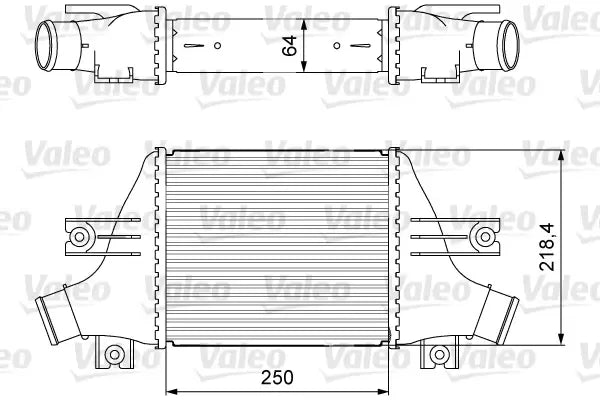 Intercooler, compresor Valeo - VAL818638