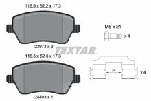Set placute frana, frana disc Textar pentru Opel, Suzuki - 2397302