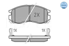 Set placute frana disc, Hyundai, Mitsubishi, Proton, 146x90x80 mm, Meyle 0252164716W