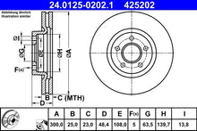Disc frana TRW pentru Ford - 24.0125-0202.1