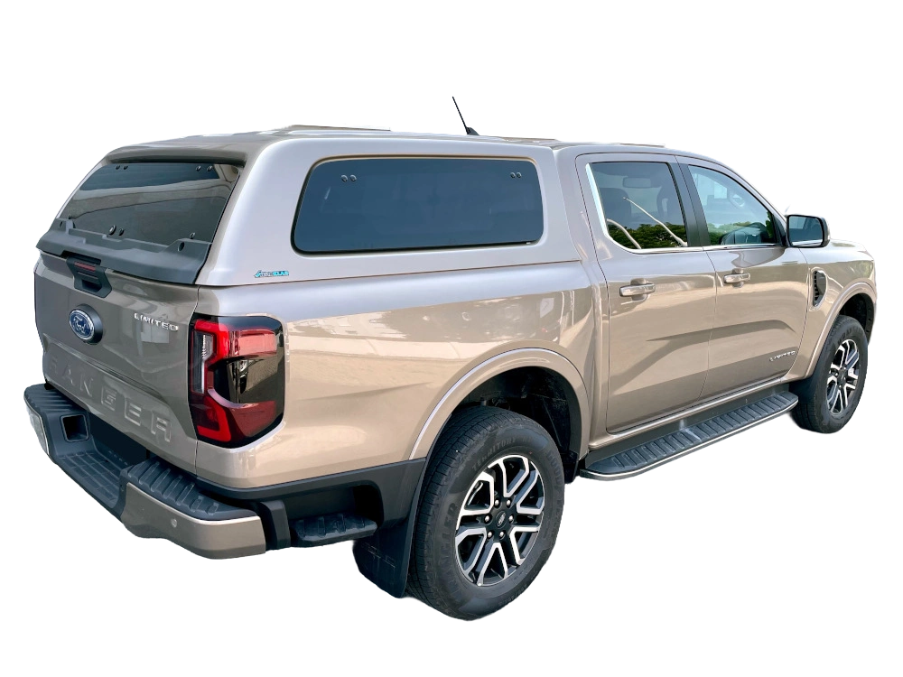 Hardtop Aeroklas cu geamuri cu deschidere laterala (pop-out/pop-up) si inchidere centralizata, Ford Ranger, cabina dubla, 2022-