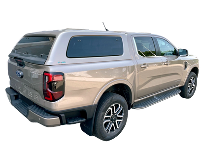Hardtop Aeroklas cu geamuri cu deschidere laterala (pop-out/pop-up) si inchidere centralizata, Ford Ranger, cabina dubla, 2022-