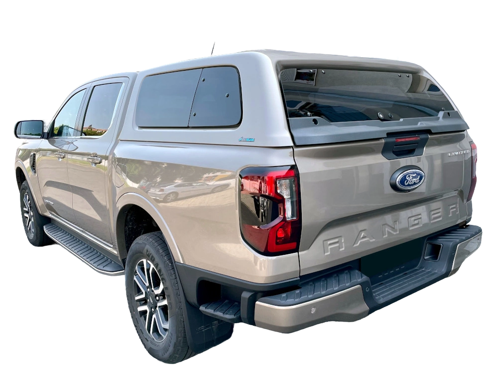 Hardtop Aeroklas cu geamuri cu deschidere laterala (pop-out/pop-up) si inchidere centralizata, Ford Ranger Raptor, cabina dubla, 2022-