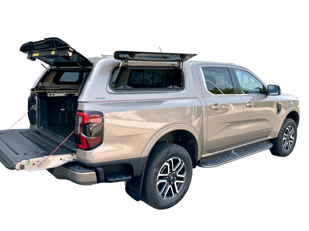 Hardtop Aeroklas cu geamuri cu deschidere laterala (pop-out/pop-up) si inchidere centralizata, Ford Ranger Raptor, cabina dubla, 2022-