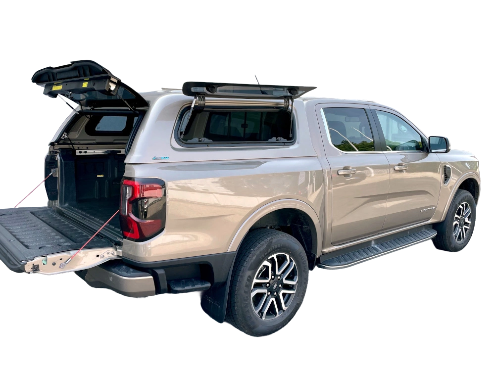 Hardtop Aeroklas cu geamuri cu deschidere laterala (pop-out/pop-up) si inchidere centralizata, Ford Ranger Raptor, cabina dubla, 2022-