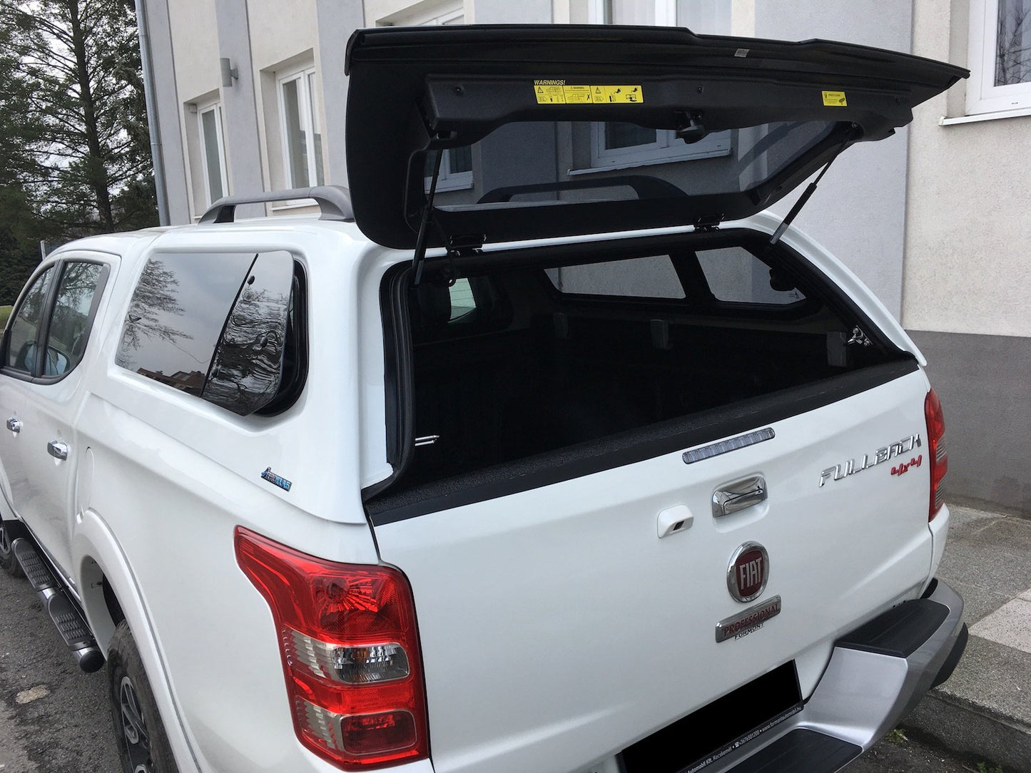 Hardtop Aeroklas cu geamuri cu deschidere laterala (pop-out) si inchidere centralizata, Fiat Fullback, 2016-2019