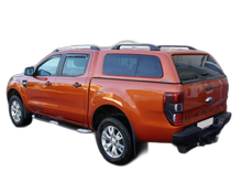 Hardtop Aeroklas cu geamuri cu deschidere laterala (pop-out vopsit), Ford Ranger/Raptor/Wildtrack, 2011-2022