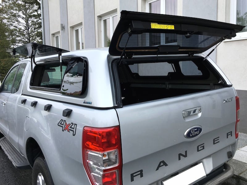 Hardtop Aeroklas cu geamuri cu deschidere laterala (pop-up) si inchidere centralizata, Ford Ranger, 2011-