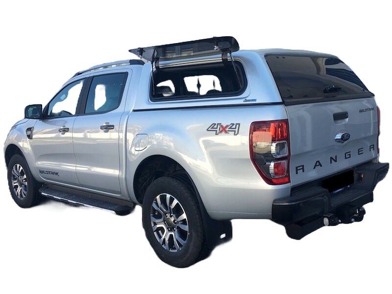 Hardtop Aeroklas cu geamuri cu deschidere laterala (pop-up vopsit), Ford Ranger/Raptop/Wildtrack, cabina dubla, 2011-2022