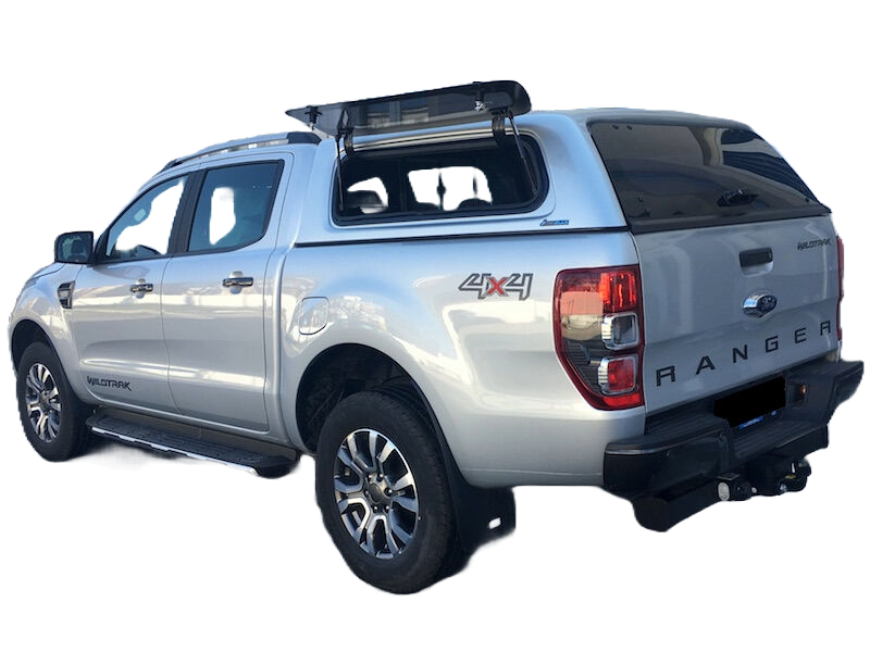Hardtop Aeroklas cu geamuri cu deschidere laterala (pop-up vopsit), Ford Ranger/Raptop/Wildtrack, cabina dubla, 2011-2022