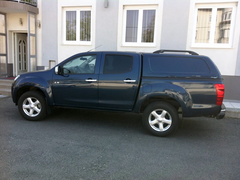 Hardtop Aeroklas fara geamuri laterale cu inchidere centralizata, Isuzu D-Max, 2012-