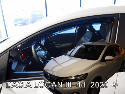 Set paravanturi auto fata Team HEKO, Dacia Logan III, sedan, 4 usi, 2020-