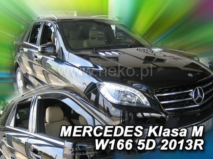 Set paravanturi fata si spate Team HEKO, Mercedes-Benz Clasa M (W166), 5 usi, SUV, 2011-2015