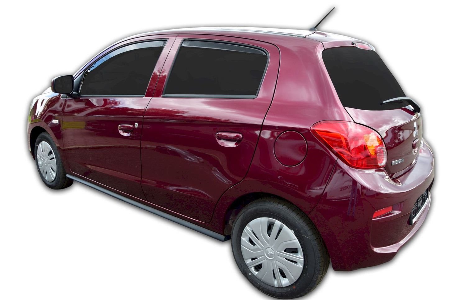Set paravanturi fata si spate Team HEKO, Mitsubishi Space Star, 5 usi, hatchback, 2014-