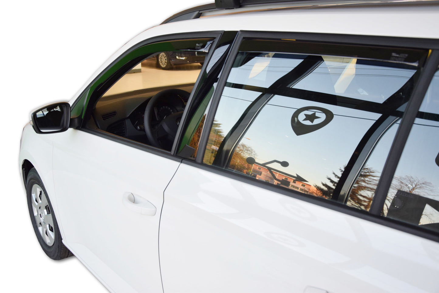 Set paravanturi fata si spate Team HEKO, Skoda Fabia, hatchback, 5 usi, 2014-