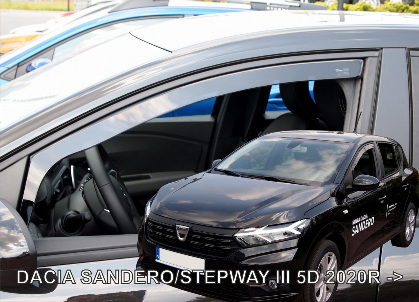 Set paravanturi fata Team HEKO, Dacia Sandero, hatchback, 5 usi, 2020-