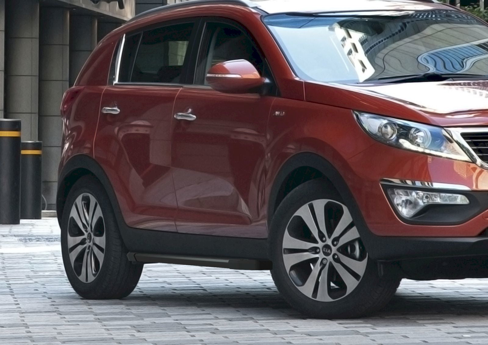 Trepte laterale RIVAL Basic Black (TUV), Kia Sportage, 2010-2015