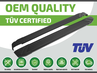Trepte laterale RIVAL Basic Black (TUV), Mazda CX-5, 2011-2017