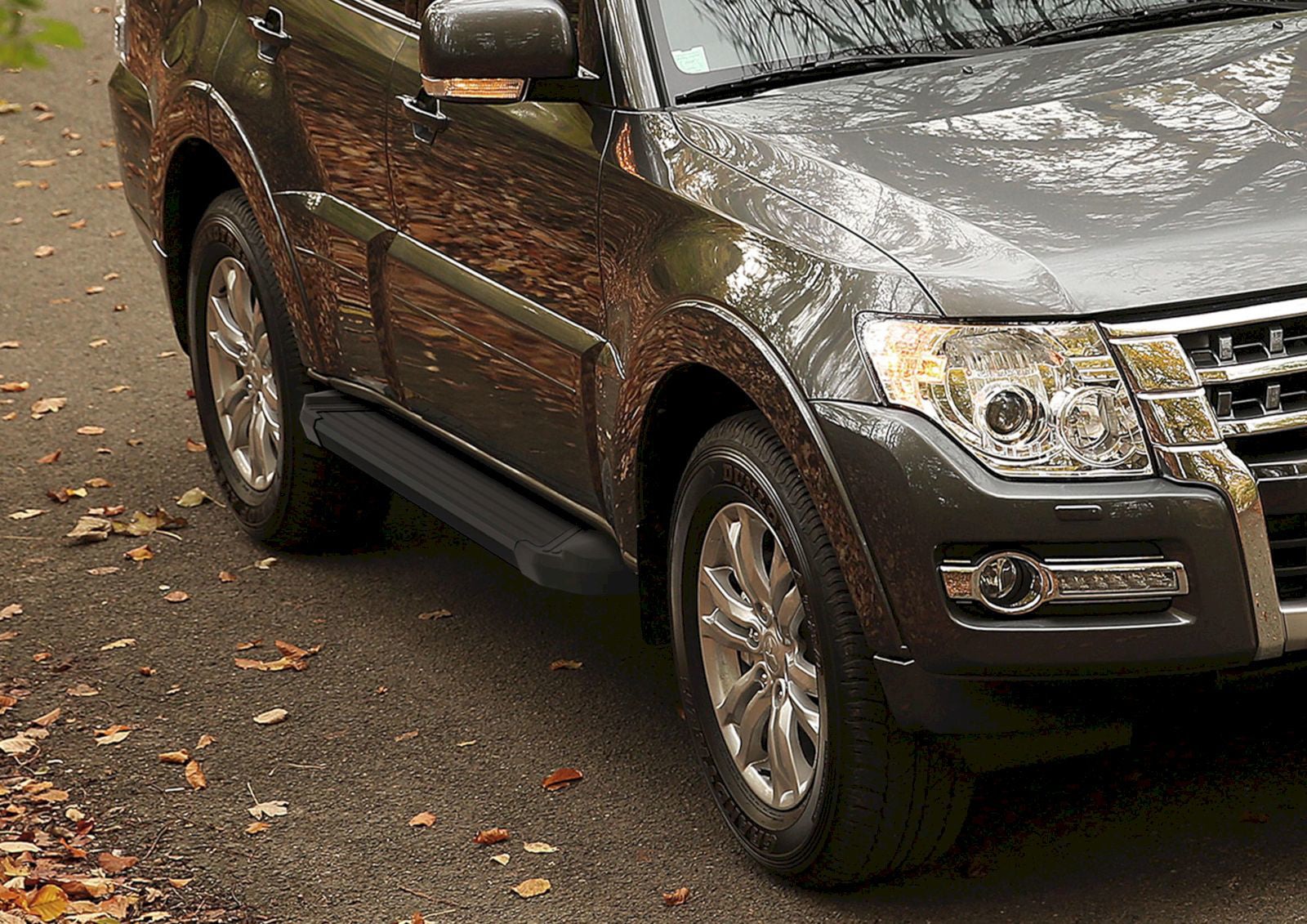 Trepte laterale RIVAL Basic Black (TUV), Mitsubishi Pajero, 2006-2015