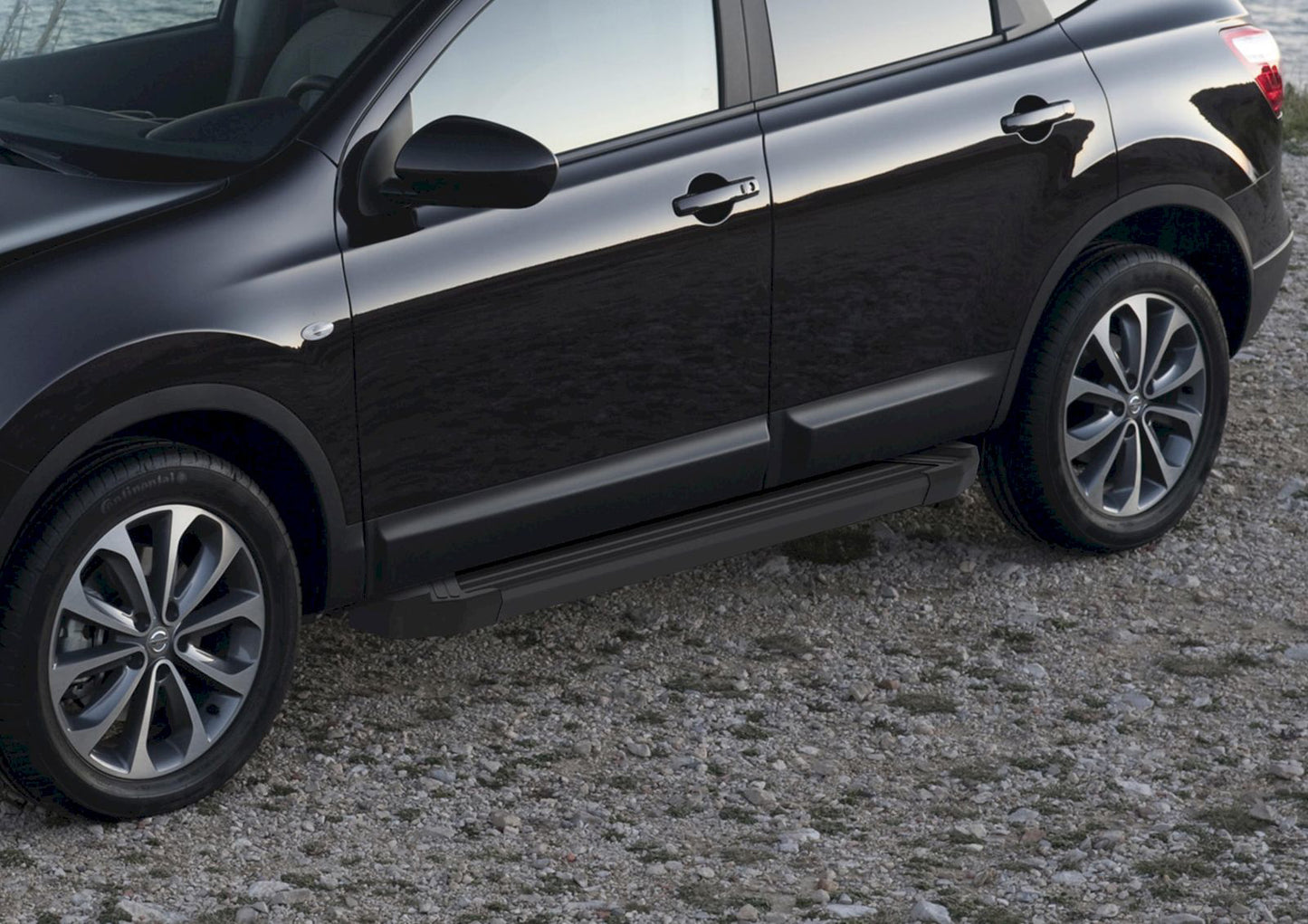 Trepte laterale RIVAL Basic Black (TUV), Nissan Qashqai(+2), 2006-2013
