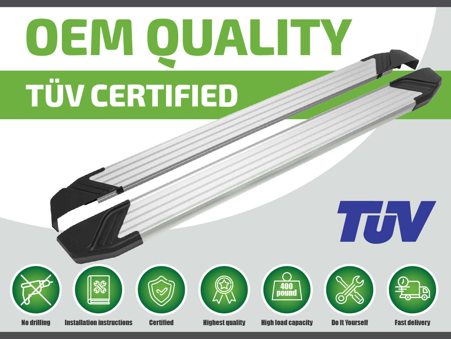 Trepte laterale RIVAL Basic (TUV), Ford Kuga, 2013-2019