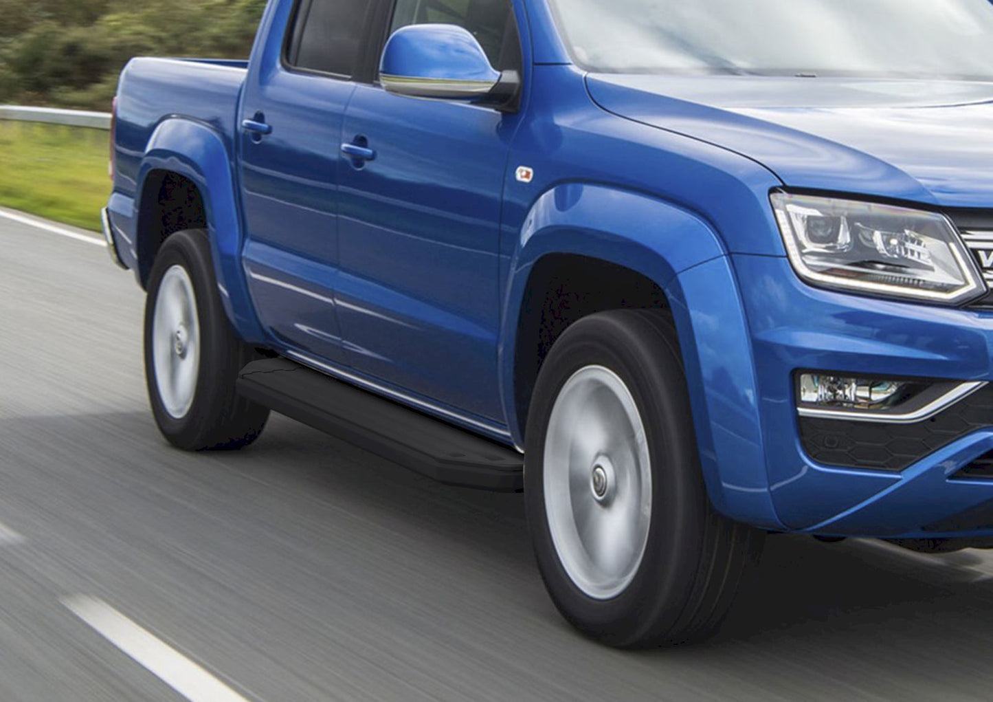 Trepte laterale RIVAL Premium Black (TUV), Volkswagen Amarok, 2016-2020
