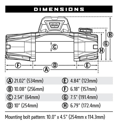 Troliu WARN VR EVO 12-S (5443 Kg)